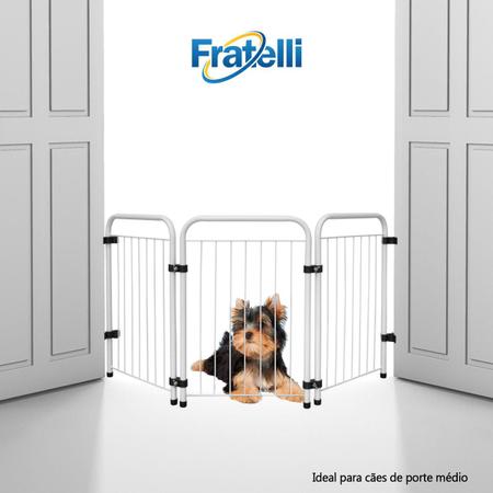 Imagem de Cercado Portátil Portão Grade Proteção Pet Cachorro Açomix