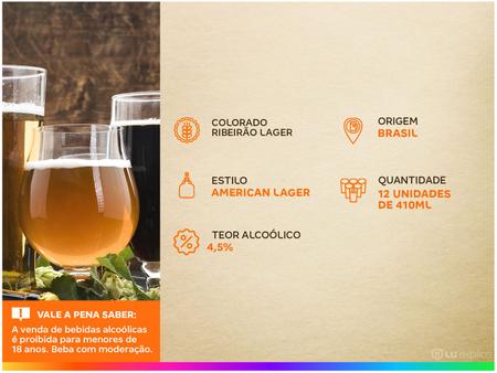 Imagem de Cerveja Colorado Ribeirão Lager 12 Unidades Lata