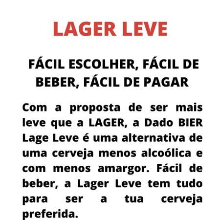 Lager Leve - Dado Bier