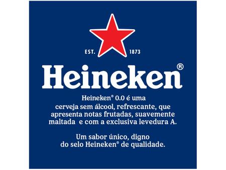 Imagem de Cerveja Heineken 0.0 Pilsen Lager sem Álcool - Puro Malte 12 Unidades Lata 350ml