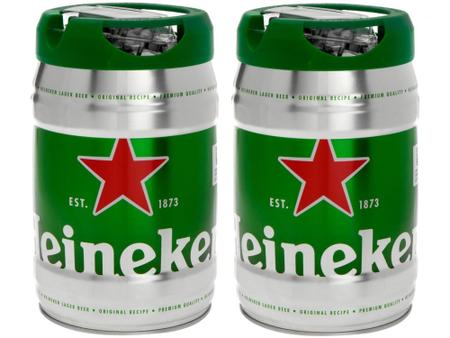 Imagem de Cerveja Heineken não Retornável Pilsen Barril 5L  - 2 Unidades