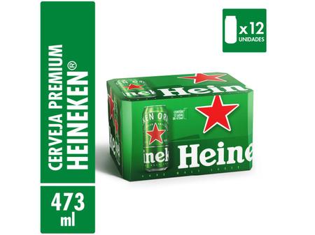 Imagem de Cerveja Heineken Premium Puro Malte Lager - 12 Unidades 473ml