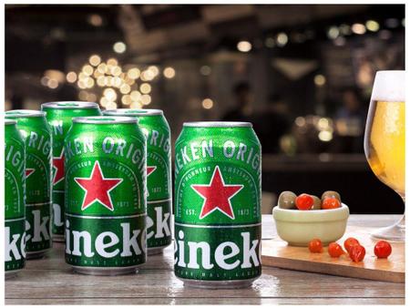 Cerveja Heineken Lager Premium Puro Malte Lata 350ml - Mercantil Atacado