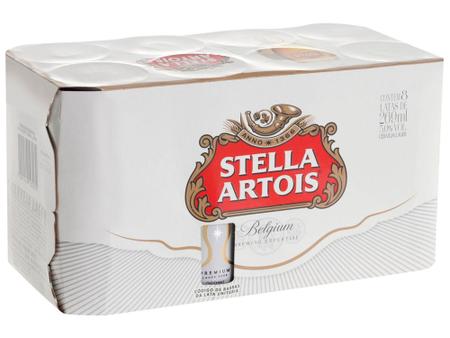 Imagem de Cerveja Stella Artois Puro Malte - Premium American Lager 8 Unidades Lata 269ml