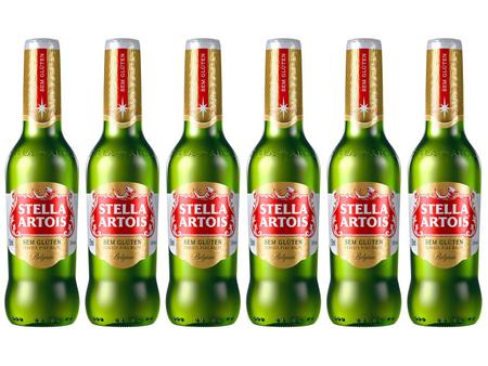 Cerveja Stella Artois Sem Glúten Puro Malte - Lager 6 Unidades Long Neck 330ml Cada - Cerveja - Magazine Luiza