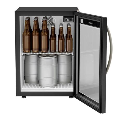 Imagem de Cervejeira Frost Free Esmaltec Cbe110 Com Controlador Eletrônico Digital 110L Preto 110V