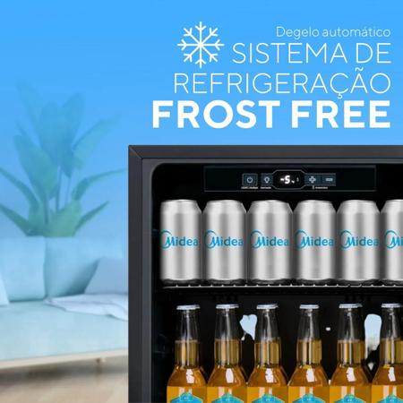 Imagem de Cervejeira Residencial Midea 96 Litros com Display Digital e Luz Interna (Cervejeira, Frigobar ou Adega) Preto 220V