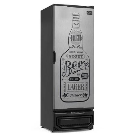 Imagem de Cervejeira Vertical Freezer para Cerveja Até 360 Latas -6C Gelopar GRBA 400 Preto GW