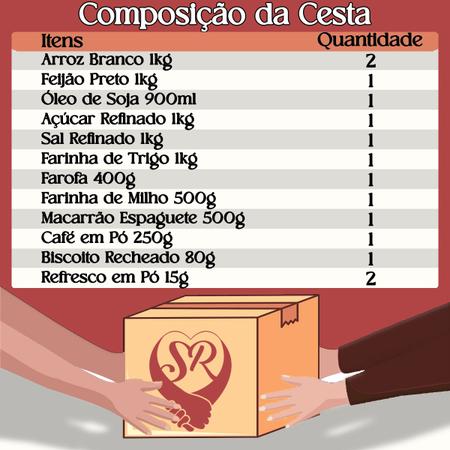 Imagem de Cesta Básica De Alimentos - 14 Itens - Auxilio Doação