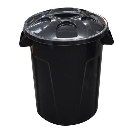 Cesto balde plástico 60 litros com tampa cores - MARFIMETAL WEB