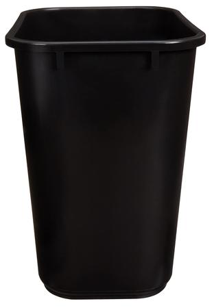 Imagem de Cesto de lixo Amazon Basics, retangular, 26,5 L, preto (pacote com 6)