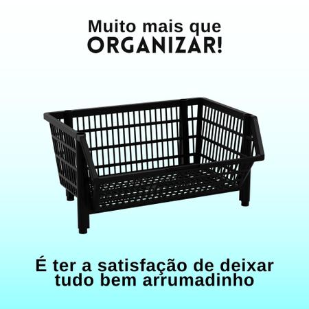 Imagem de Cesto Expositor Organizador Empilhável Gôndula 2 Unidade