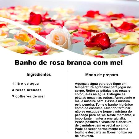 Ch De Rosa Branca 100 Natural Qualidade Superior 50G Rocha