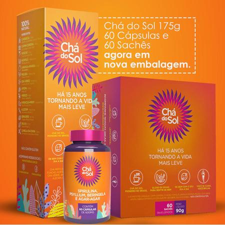 Ch do Sol Original 175g 60 c psulas 60 sach s Ch