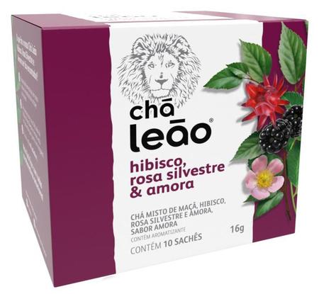 Imagem de Chá Leão Premium - Hibisco, Rosa Silvestre e Amora 10 Sachês