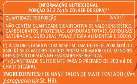 Chá Mate A Granel Natural Matte Leão Caixa 250G