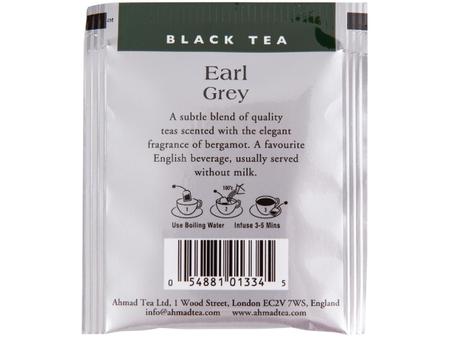 Chá Preto Earl Grey Ahmad Tea London, 10 Saquinhos de Chá, 20g