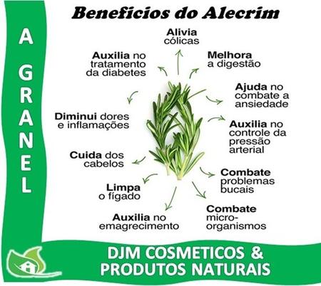 Ch Tempero Alecrim Rosmarinus em P 500g com Laudo Granel Ch