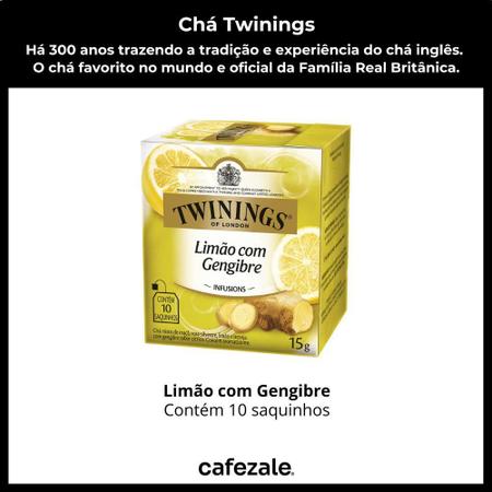 Imagem de Chá Twinings, Caixa 10 Saquinhos, Chá Limão Com Gengibre