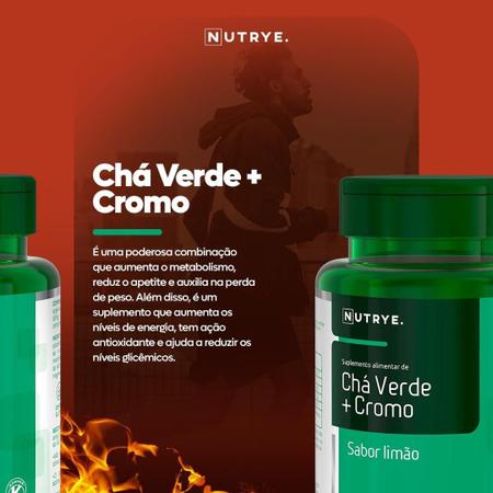 Chá Verde Com Picolinato De Cromo 550mg 120 Comprimidos - Nutrye