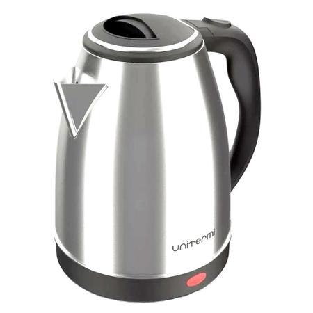 Imagem de chaleira elétrica de viagem chaleira  elétrica 110v inox prateada 1,8 L de tomada