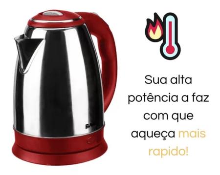 Comprar Jarra Elétrica Inox com termostato para chimarrão - 1.8