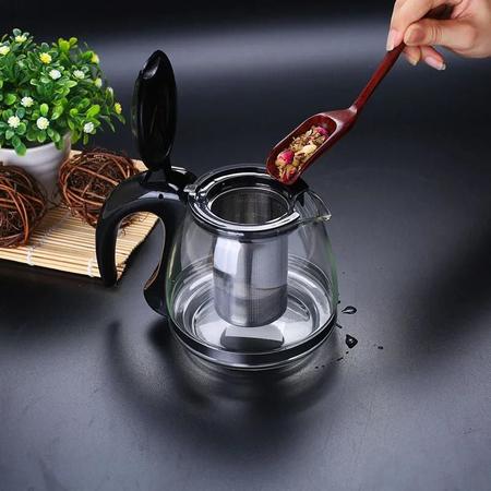 Imagem de Chaleira Infusor Chá Café 1 Litro Vidro Bule Inox 1000Ml