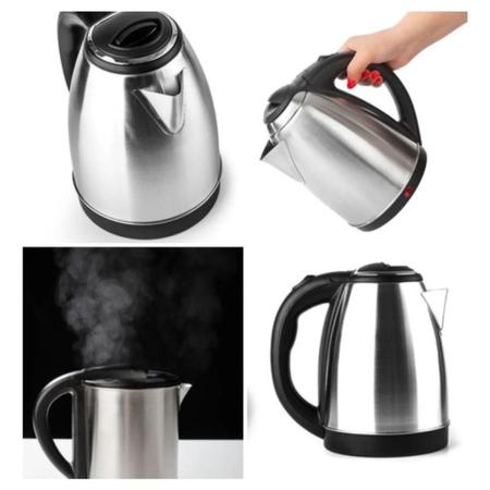 Imagem de Chaleira Jarra Elétrica Bak Inox 1.8L 110V 1100W Café Preto