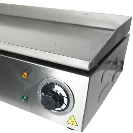 Imagem de Chapa Lanches Elétrica Grill 70X30 2000W 220V Cozinha Cotherm 2542 Profissional Industrial Inox