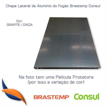 Imagem de Chapa Lateral do Fogão Brastemp Consul Cinza W10861247