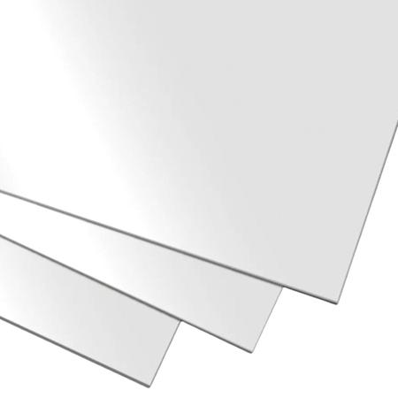 Imagem de Chapa PS Poliestireno Branco 2mt X 1mt - 0,50mm Placa PSAI Alto Impacto Flexível Branca