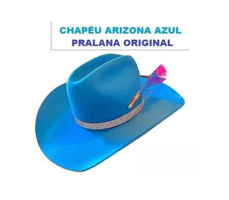 Imagem de Chapéu Ana Castela Pralana Arizona Aba 10 Azul Tamanho G