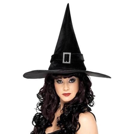 Fantasia Halloween Feminina Bruxa Luxo Com Chapéu - Fantasias Carol CM -  Fantasia - Magazine Luiza