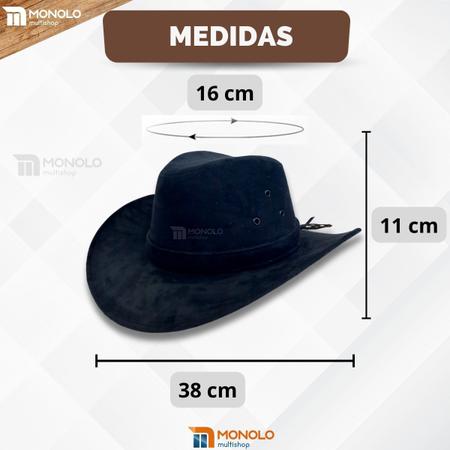 Imagem de Chapeu Country Cowboy Feminino Peão Rodeio Boiadeira Vaqueiro Americano Camurça Top