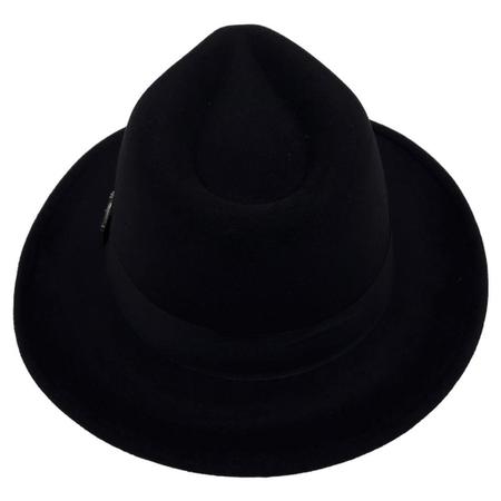 Imagem de Chapéu Gangster Fedora Feltro Ajustável Aba 5,5 Cm Pingente