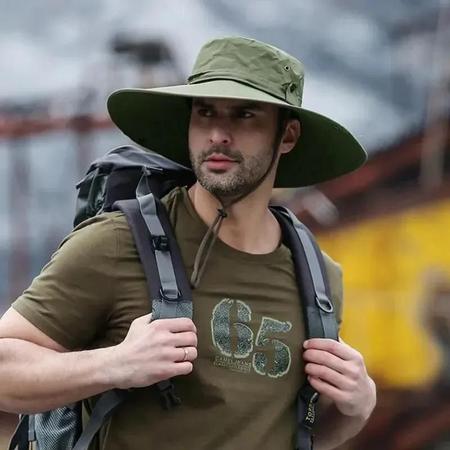 Imagem de Chapéu Panamá Masculino para Verão - Respirável, Anti-UV e Proteção Solar