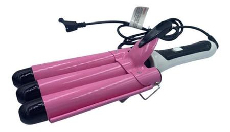 Chapinha Modelador Cabelo Cerâmica Tri-Onda Ondulador Bivolt - Junjun Electrical Imagem de Chapinha Modelador Cabelo Cerâmica Tri-Onda Ondulador Bivolt