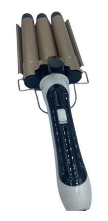 Chapinha Modelador Cabelo Cerâmica Tri-Onda Ondulador Bivolt - Junjun Electrical Imagem de Chapinha Modelador Cabelo Cerâmica Tri-Onda Ondulador Bivolt