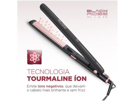 Imagem de Chapinha/Prancha de Cabelo Mondial Black Rose P-27