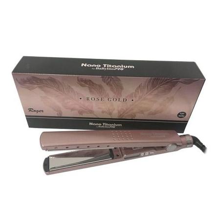 Imagem de Chapinha/ Prancha de Cabelo Nano Titanium Rose Gold 1 ¼" 450º F (230 ºC) Babyliss PRO