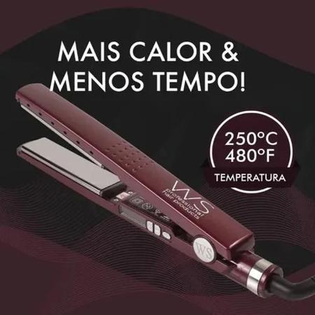 Imagem de Chapinha Prancha Titanium WS Professional 250C Bivolt Bordô