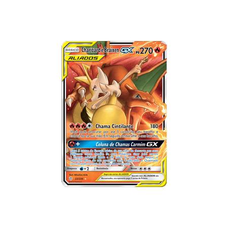 Charizard E Braixen GX Pokémon Carta Em Português 22/236 - Deck de Cartas -  Magazine Luiza