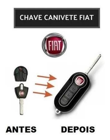 Imagem de Chave Canivete Fiat Palio Uno Siena Alarme Positron Flex