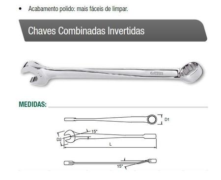 Imagem de Chave Combinada Invertida 1/2 Pol. Sata ST40184SC * 10772