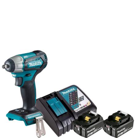 Imagem de Chave De Impacto 2 Baterias 18v 3ah Dtw180z Makita Carregador Rápido