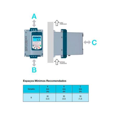 Imagem de Chave De Partida Soft Starter Weg Ssw900 105A 220-575V