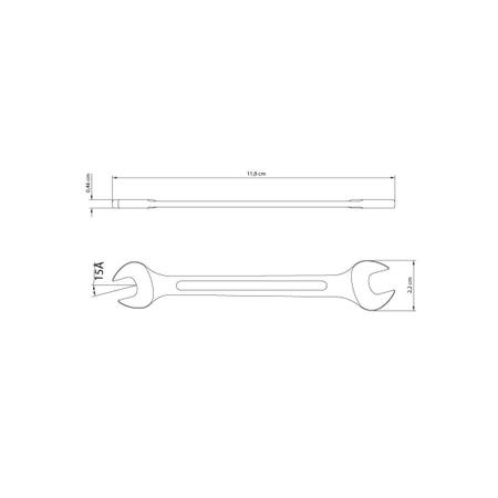 Chave Fixa 8x9 mm Tramontina Basic com Corpo em Aço Especial Cromado Imagem de Chave Fixa 8x9 mm Tramontina Basic com Corpo em Aço Especial Cromado