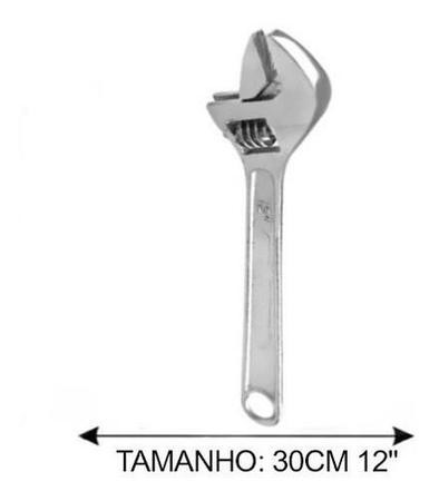 chave Inglesa 12 polegadas 300 mm 30 Cm Abertura 3,5cm Em Aço