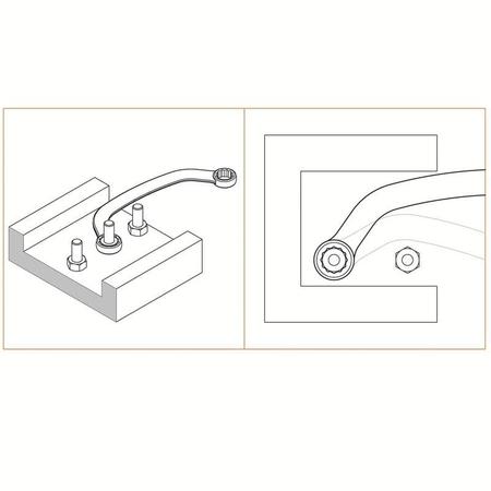 Imagem de Chave meia-lua 15x17mm tramontina