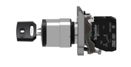 Chave Seletora 22Mm Metálica, 2 Posições, Com Chave Xb4Bg21 - Schneider Imagem de Chave Seletora 22Mm Metálica, 2 Posições, Com Chave Xb4Bg21
